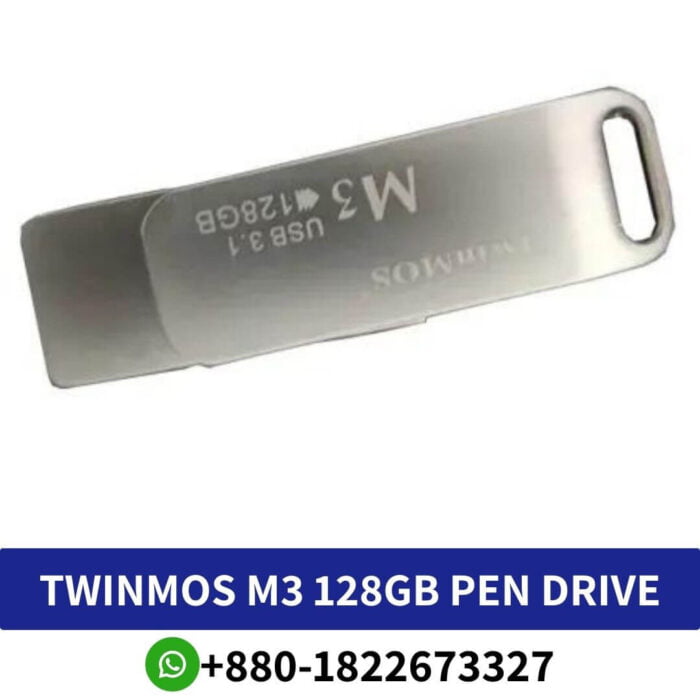 Best TWINMOS M3 128GB USB 3.1 Gen 1 Metal body Silver Pen Drive