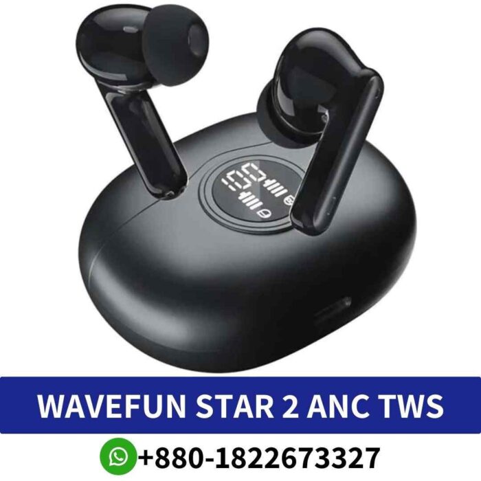 Best WAVEFUN STAR 2_ Immersive ANC earbuds with dynamic sound, ENC, transparency mode, and low-latency gaming. STAR 2-Earbuds Shop in Bd