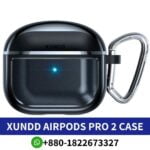 Best XUNDD Airpods Pro 2 Case Price in-bangladesh Protective cover with hook for AirPods Pro 2, offering full protection and convenient portability