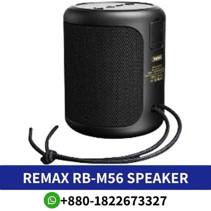 Best _Remax Rb M56_ Wireless Freedom, Powerful Sound, Long Battery, Sleek Design, Versatile Connectivity Shop Near Me. Remax-Rb-M56-Speaker-In-Bd