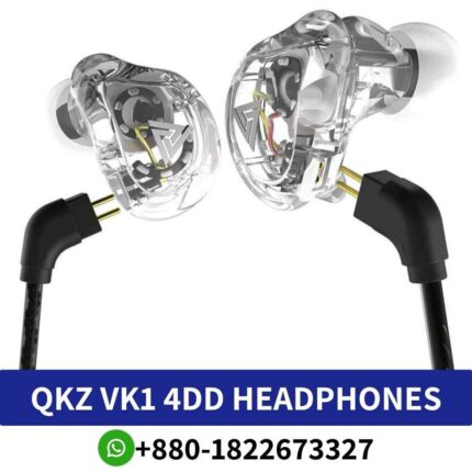 BestQKZ VK1 In-Ear Headphones offer dynamic sound performance with a frequency range spanning from 7Hz to 40kHz shop near me