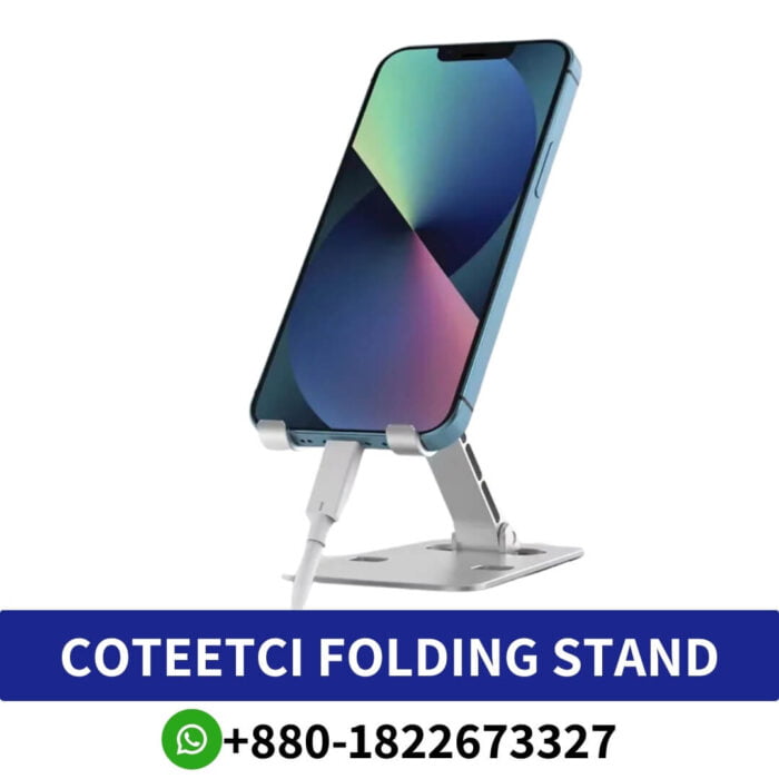 Coteetci Aluminum Alloy Thinnest Folding Stand For Smartphone