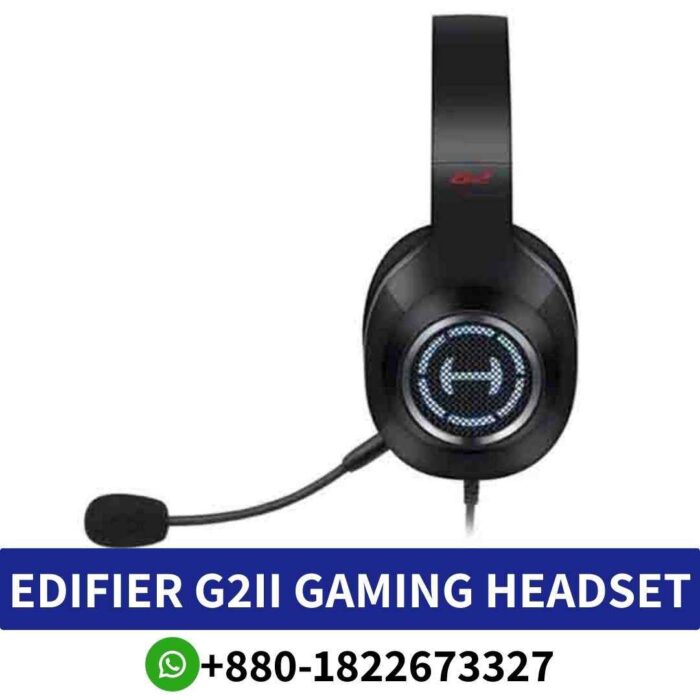 Edifier G2II is a wired gaming headphone designed for various purposes, including internet bars, monitoring, and gaming headphone shop near me