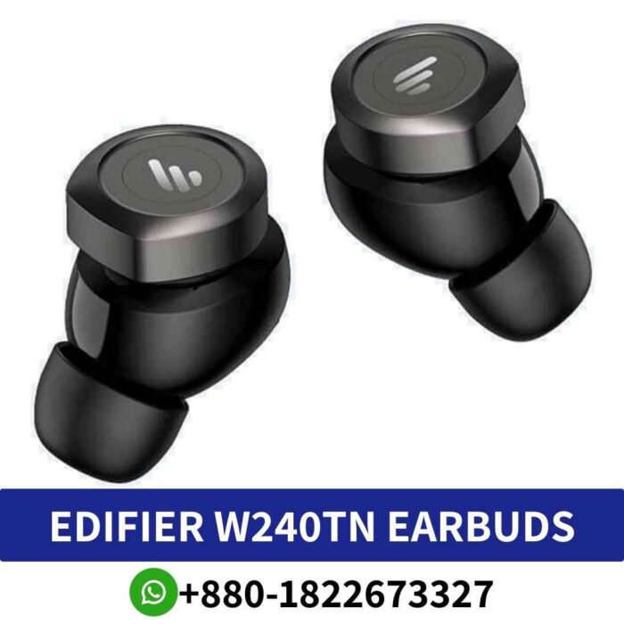 Edifier W240TN Wireless earbuds with ANC, 25-hour playtime, and IP55 waterproof rating._ W240TN wireless-noise earbuds shop near me