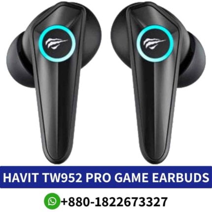 HAVIT TW952 PRO Wireless earbuds Price in Bangladesh, with gaming mode, IPX5 waterproofing, and up to 36-hour battery life shop near me