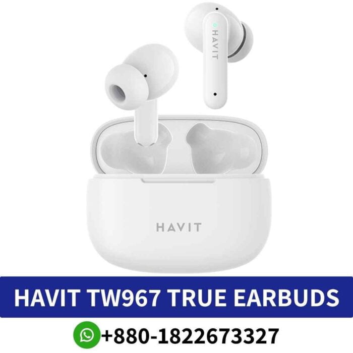 HAVIT TW967 True Wireless Stereo (TWS) Bluetooth Version_ Not specified, Charging Interface_ USB-C Battery Life_ Not specified shop in BD