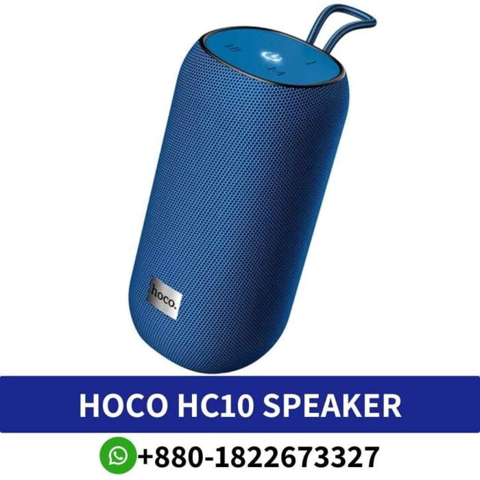 HOCO HC10_ 5W output, 66mm speaker, USB-powered, MP3 playback, available in black and red. hc10-wireless-bluetooth-speaker-shop in bd