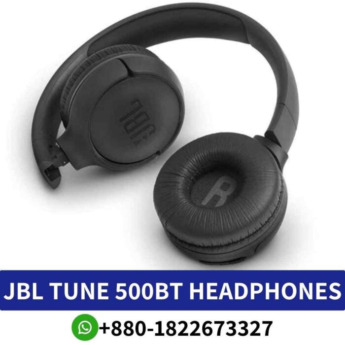 JBL Tune 500BT Wireless headphones offer dynamic sound, comfortable wear for daily use. jbl tune 500bt wireless on ear headphones shop in bd