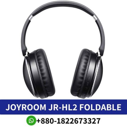 JOYROOM JR-HL2_ Versatile Bluetooth speaker, 16-hour playback, 20-hour talk time, compact design. JR-HL2-Foldable-Headphone Shop in Bd