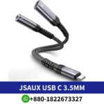 JSAUX USB C 3.5mm Headphone and Charger Adapter Price In Bangladesh, USB C to 3.5mm Headphone and Charger Adapter Price In BD, JSAUX USB C to 3.5mm Headphone and Charger Adapter,2-in-1 AUX Mic Jack , JSAUX USB C to 3.5mm Jack and Charger Adapter 2-in-1 USB C to Aux Audio Jack Adapter JSAUX USB C to 3.5mm Headphone and Charger , JSAUX USB Type C to 3.5mm Female Headphone Jack ,