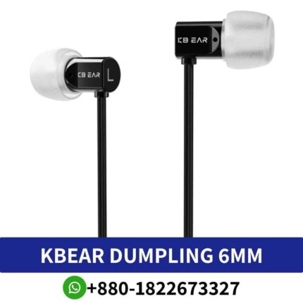 KBEAR Dumpling, Impedance_ 32Ω, Frequency 20-20,000Hz 118dB, 6mm Composite Diaphragm shop in Bd. Smart earphone shop near me