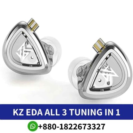 KZ EDA 3 IN 1 Set-Professional Hifi Price in Bangladesh.KZ EDA earphones offer bass, balanced, diverse audio experiences shop near me