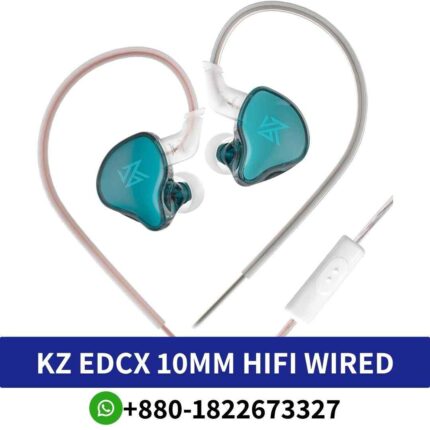 KZ EDCX_ High-quality earphones with wide frequency range and built-in microphone for versatile audio experience. EDCX-10mm-shop in bd