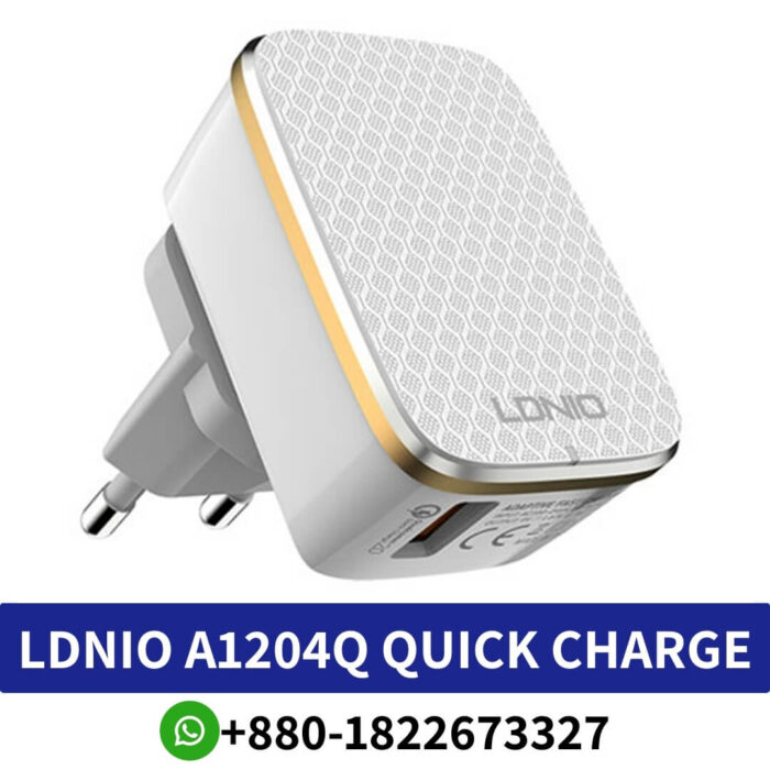 LDNIO A1204Q Quick Charge 3.0 Travel Charger with Micro USB Cable