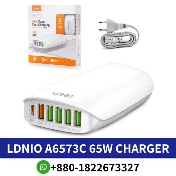 LDNIO A6573C 65W Desktop USB Charger