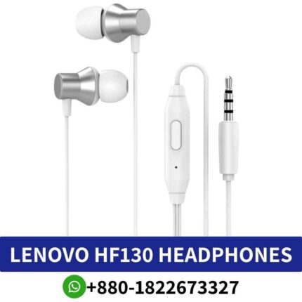 LENOVO HF130 Type in-Ear Headphones Connection_ Wired, 3.5mm shop in bangladesh, Lenovo Hf130 headphones shop near me