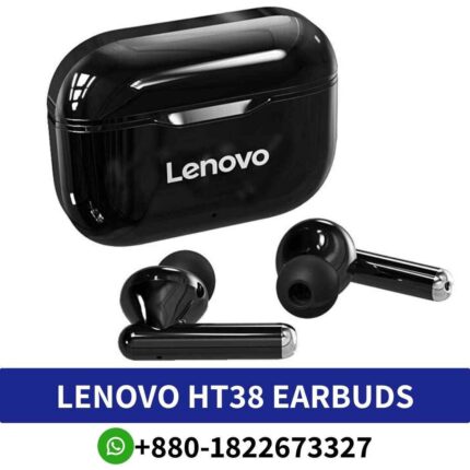 LENOVO HT38_ Wireless Bluetooth-Earbuds Price in Babgladesh, Bluetooth connectivity, long battery life, user-friendly controls Shop near me