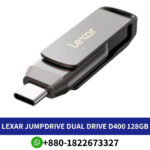 LEXAR JumpDrive Dual Drive D400 128GB USB 3.1 Type-C Pen Drive