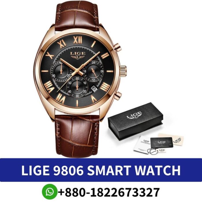 LIGE 9806 Men Quartz Watch