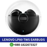 Lenovo LP80_ Touch-controlled Bluetooth earbuds with clear sound, long battery life, and portable design Shop near me. lp80-earbuds shop in bd