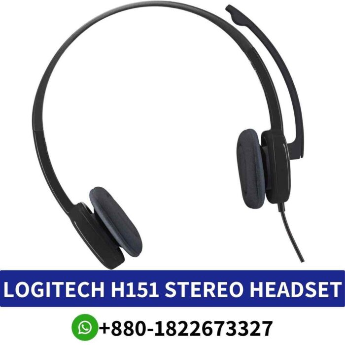 Logitech H151 Stereo Headset shop in Bangladesh. Wired headphones with clear sound and comfortable design for versatile use shop near me