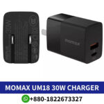 MOMAX UM18 ONEPLUG 30W PD Dual Output Fast Charger