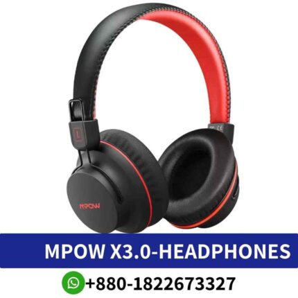 MPOW Headphones X3.0_ Wireless Over-Ear provide immersive sound, comfortable fit, and convenient controls for all-day listening shop near me