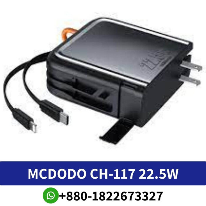 Mcdodo CH-117 22.5W QC 15000mAh Powerbank & Universal Charger with Built-in Cable Price In Bangladesh, Mcdodo CH-117 22.5W QC 15000mAh Price In BD, Mcdodo CH-117 22.5W QC 15000mAh Powerbank Price At Bd, Universal Charger with Built-in Cable Price BD, 22.5W QC 15000mAh Powerbank price At Bd,