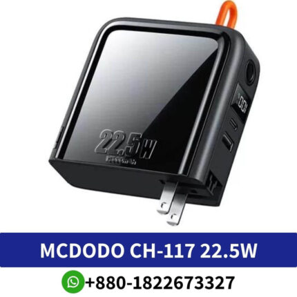 Mcdodo CH-117 22.5W QC 15000mAh Powerbank & Universal Charger with Built-in Cable Price In Bangladesh, Mcdodo CH-117 22.5W QC 15000mAh Price In BD, Mcdodo CH-117 22.5W QC 15000mAh Powerbank Price At Bd, Universal Charger with Built-in Cable Price BD, 22.5W QC 15000mAh Powerbank price At Bd,