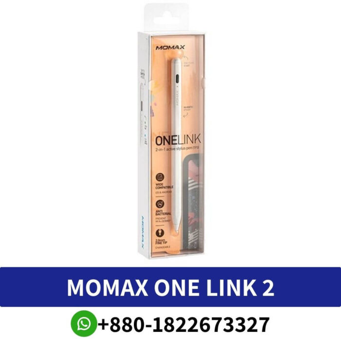 Momax One Link 2-in-1 Active Stylus Pen (TP3) price in Bangladesh, Momax TP3 Onelink 2-in-1 Active Stylus Pen price in Bangladesh, TP3 Onelink 2-in-1 Active Price In BD, Momax One Link 2-in-1 Active Stylus Price In BD, Onelink 2-in-1 Active Stylus Pen Price In BD,