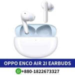 OPPO Enco Air 2i True wireless earbuds providing immersive sound comfortable fit for all-day wear shop near me. Enco AIR 2I earbuds Price in Bd