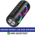 Best ORAIMO-Bluetooth Speaker Portable 12W speaker with RGB lights for immersive sound, vibrant ambiance. 12w-rgb-bluetooth-speaker shop in bd