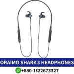 Oraimo-Shark-3-Headphones shop In-Bangladesh. Oraimo Shark 3 Wireless Neckband Headphones, featuring an ergonomic design shop near me