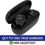 Best_QCY T17_ True wireless earbuds with Bluetooth 5.1, touch controls, and noise cancellation for clear calls._t17-enc-true-earbuds shop in bd