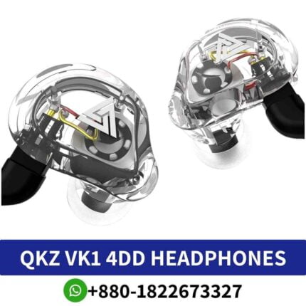 QKZ VK1 In-Ear Headphones offer dynamic sound performance with a frequency range spanning from 7Hz to 40kHz shop near me