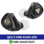 QKZ x HBB Khan earphones, performance earphones feature a setup, with 10mm and 7.8mm drivers, 20Hz to 39500Hz shop near me