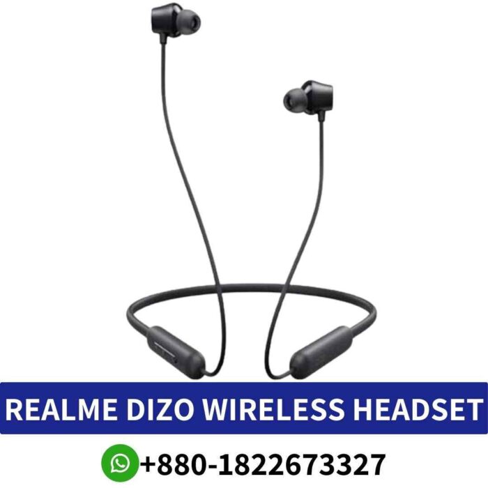 REALME DIZO Wireless Bluetooth Headset shop in Bangladesh, Battery Life_ Long-lasting, Audio Quality_ Clear and immersive shop near me