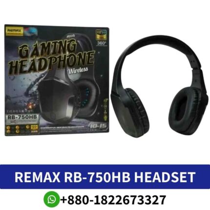 REMAX RB-750HB_ Bluetooth headphones with sleek design, advanced features, and immersive sound experience. RB-750HB-Headset shop in bd