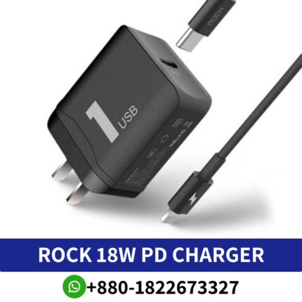 ROCK 18W PD Fast Charging Charger for iPhone
