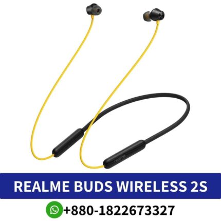 Realme Buds Wireless 2S_ ANC, long battery, magnetic buds, IPX5, mic, Bluetooth, immersive sound Shop near me. 2s-earphone-price-in-bd