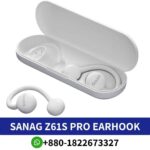 SANAG Z61S Pro_ Bluetooth 5.3, 510mAh battery, 48-hour charge bay, 30-day standby. Z61S Pro-Earhook-Bluetooth -Sport-Earbuds shop in Bd