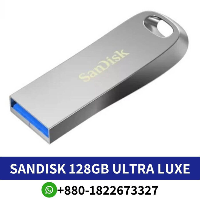 SANDISK 128GB Ultra Luxe USB 3.1 Metal Silver Pen Drive