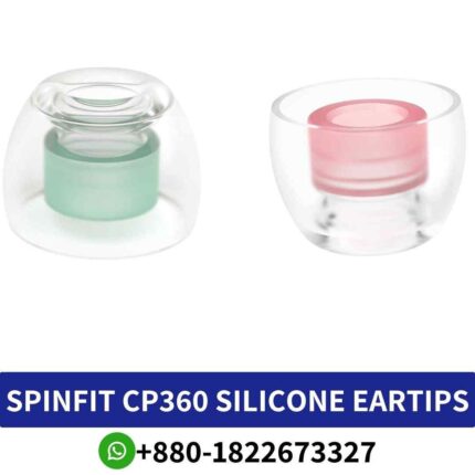 SPINFIT CP360_ Secure silicone ear tips for true wireless earphones, enhancing bass and ensuring comfort. SPINFIT CP360-Silicone Shop in Bd