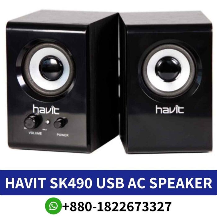 Stylish design, powerful sound; HAVIT SK490 Speaker delivers exceptional clarity and bass. SK490-USB-AC-power-speaker shop in bd