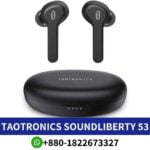 TAOTRONICS TT-BH053 Wireless earbuds with Bluetooth 5.0, noise cancellation, and ergonomic design for comfortable wearing shop near me