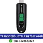 TRANSCEND JetFlash 790C 64GB USB 3.2 Type-C Pen Drive