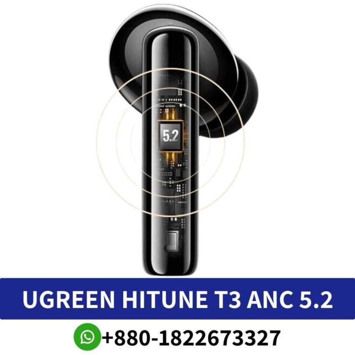 UGREEN Hitune T3 Active Noise Canceling wireless earbuds with superior sound quality and all-day comfort. HITUNE-T3-bluetooth shop in bd (2)
