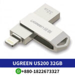 UGREEN US200 32GB USB 2.0 Gold OTG Pen Drive for iPhone and iPad