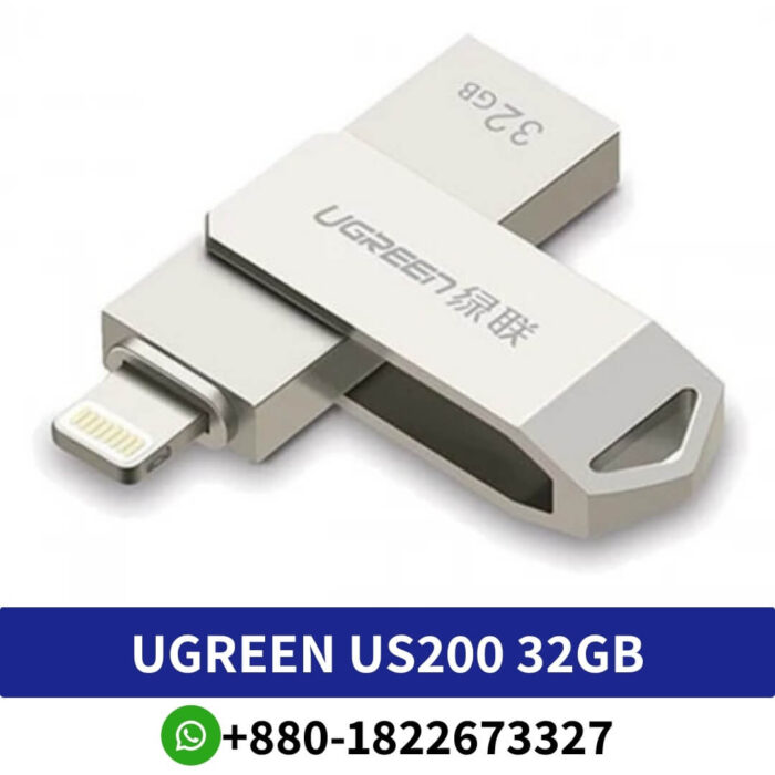 UGREEN US200 32GB USB 2.0 Gold OTG Pen Drive for iPhone and iPad