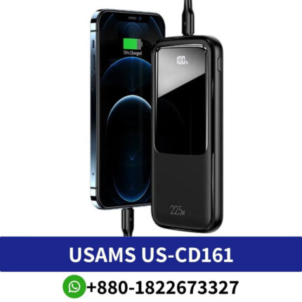 USAMS US-CD161 PB58 QC3.0+PD 22.5W Dual USB Port Fast Charging Power Bank Price In Bangladesh USAMS US-CD161 PB58 QC3.0+PD price In BD, 22.5W Dual USB Port Fast Charging Power Bank Price In Bangladesh US-CD161 PB58 QC3.0+PD 22.5W Dual USB Port Fast Charging Power Bank Price In Bangladesh USAMS US-CD161 PB58 QC3.0+PD 22.5W Dual Price In BD,